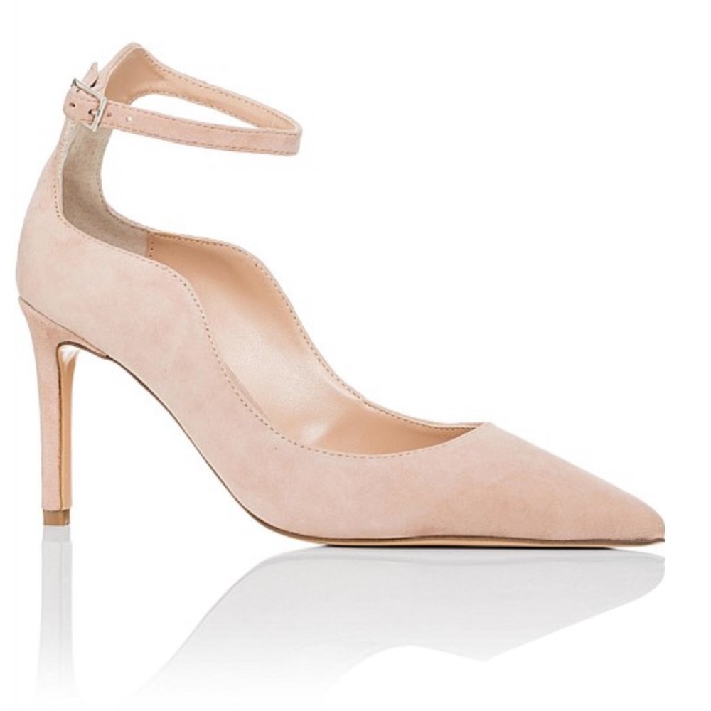 Tony Bianco Evelyn Blush Kid Suede Heels